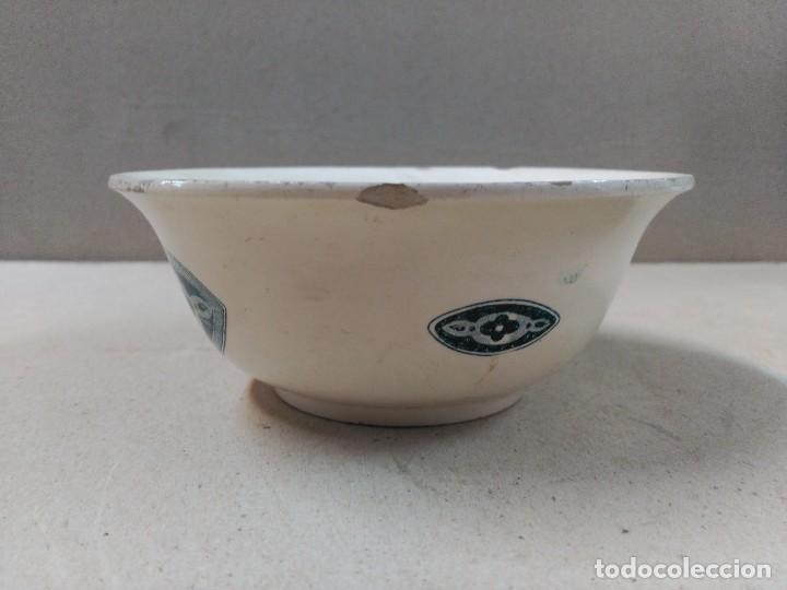 Antig&uuml;edades: CUENCO EN PORCELANA FRANCESA MEDAILLON LONGCHAMP - Foto 2
