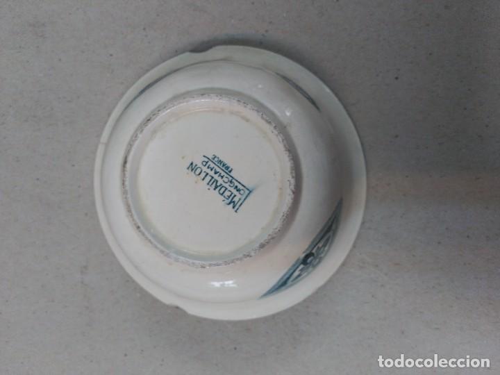 Antig&uuml;edades: CUENCO EN PORCELANA FRANCESA MEDAILLON LONGCHAMP - Foto 5