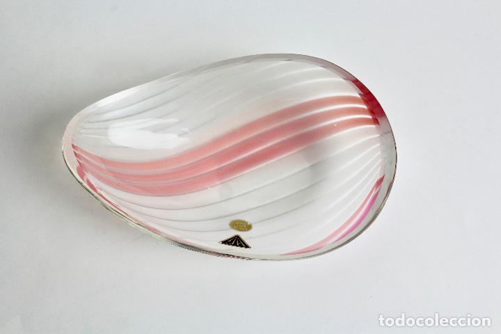 Antig&uuml;edades: BANDEJA DE CRISTAL DE MURANO. - Foto 2