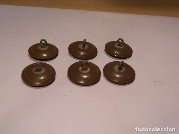 Antig&uuml;edades: 6 botones antiguos de caza - Foto 4