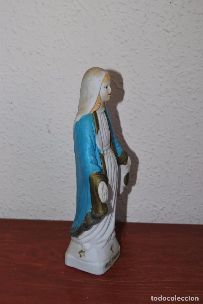 Antig&uuml;edades: FIGURA DE LA VIRGEN - BISCUIT - AVE MAR&Iacute;A - Foto 2