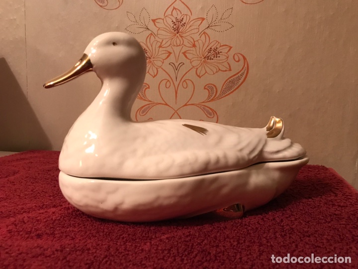 Antig&uuml;edades: Pato de Ceramica Espa&ntilde;ola.- - Foto 1
