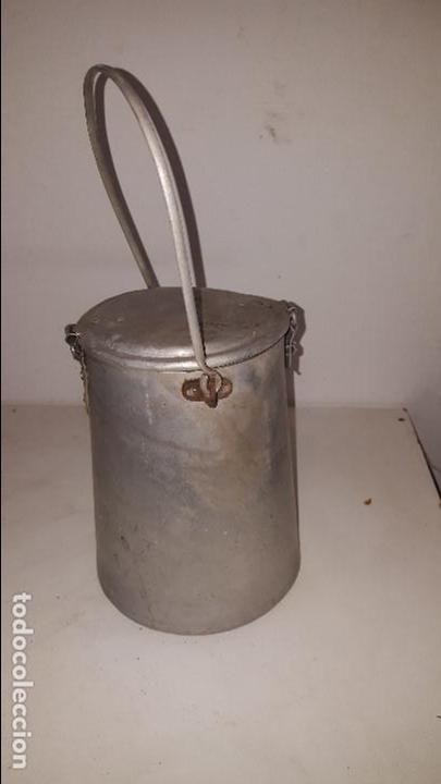 Antig&uuml;edades: ANTIGUA LECHERA DE ALUMINIO - Foto 1