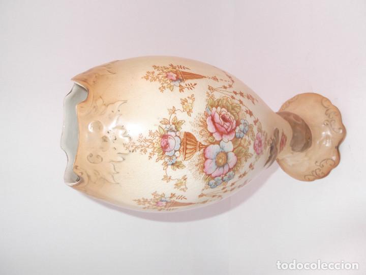 Antig&uuml;edades: JARRON PIE DE DELFIN - CROWN DEVON - Foto 2