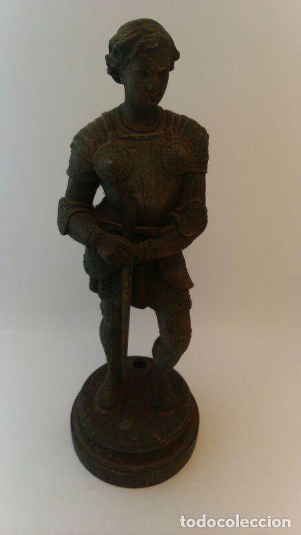 Antig&uuml;edades: FIGURA ANTIMONIO BRONCEADO, JUANA DE ARCO - Foto 1