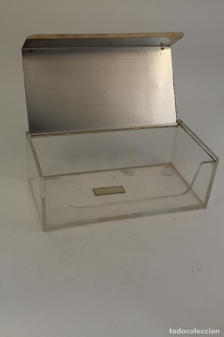 Antig&uuml;edades: caja servilletero plateada - Foto 7