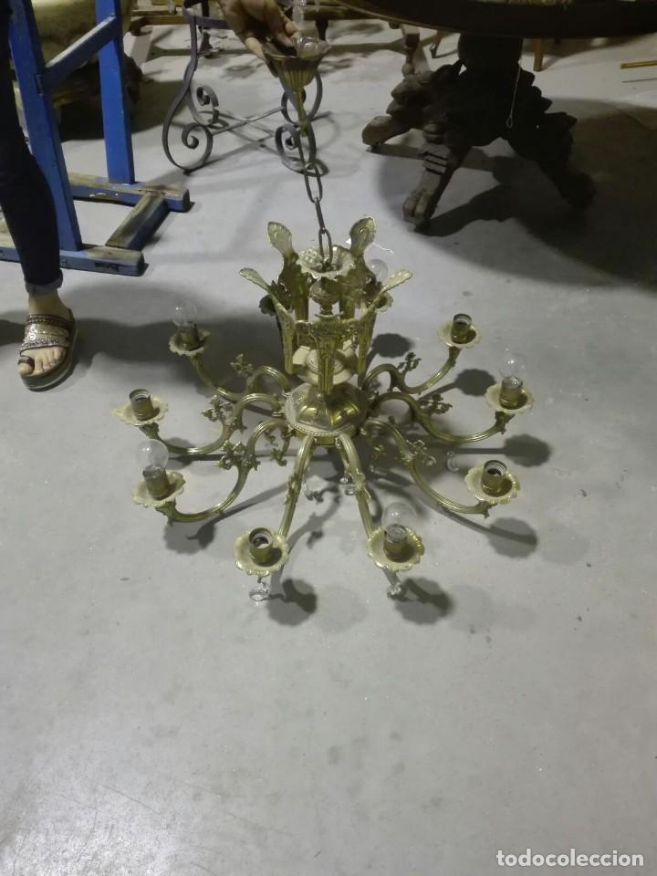 Antig&uuml;edades: LAMPARA BRONCE - Foto 1