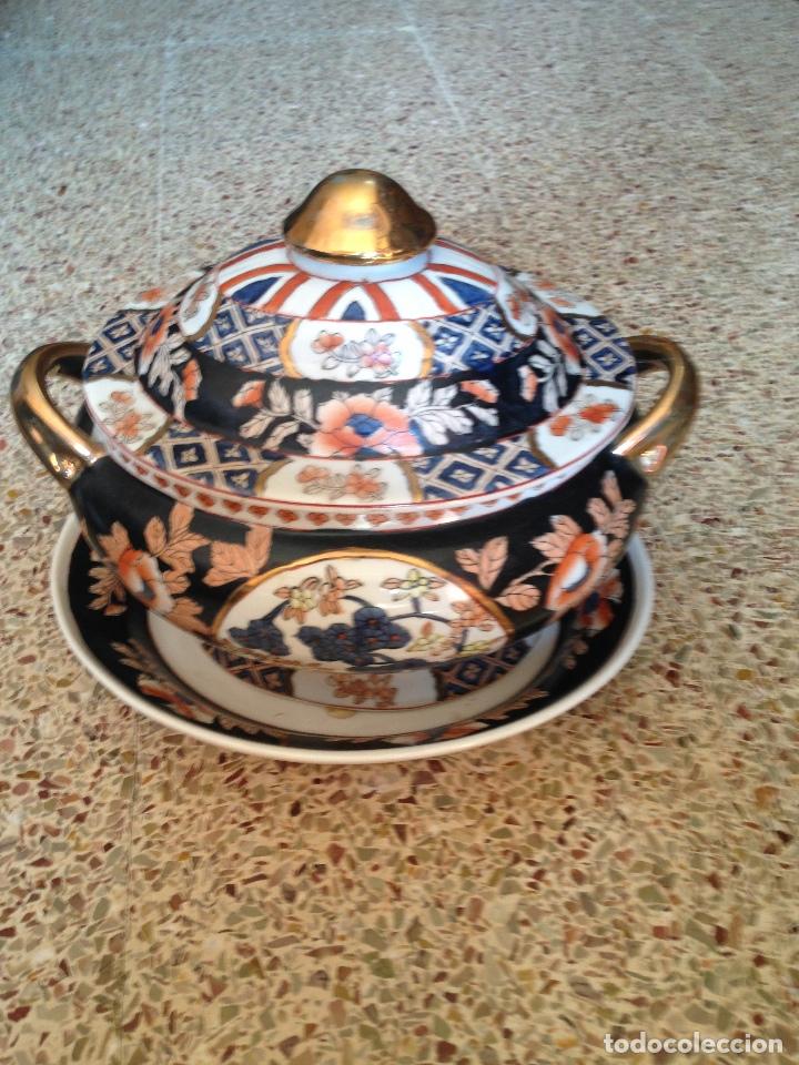 Antig&uuml;edades: SOPERA CHINA CON PLATO - Foto 1