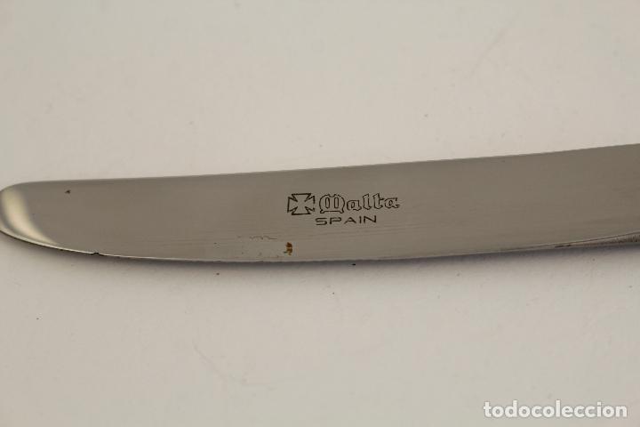 Antig&uuml;edades: cuchillo plateado cruz de malta - Foto 5