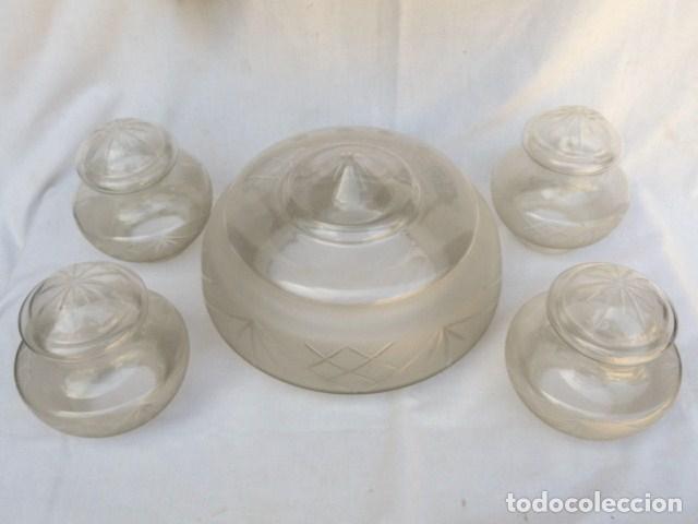 Antig&uuml;edades: L&Aacute;MPARA DE CRISTAL DESMONTADA 4 BRAZOS. - Foto 7