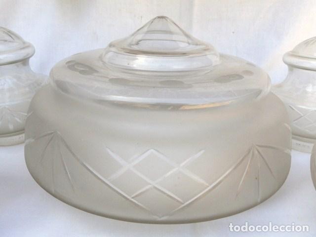 Antig&uuml;edades: L&Aacute;MPARA DE CRISTAL DESMONTADA 4 BRAZOS. - Foto 10