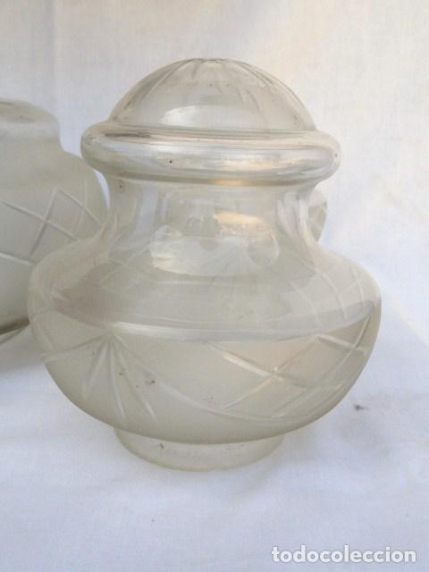 Antig&uuml;edades: L&Aacute;MPARA DE CRISTAL DESMONTADA 4 BRAZOS. - Foto 11