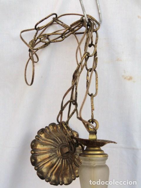 Antig&uuml;edades: L&Aacute;MPARA DE CRISTAL DESMONTADA 5 BRAZOS. - Foto 3