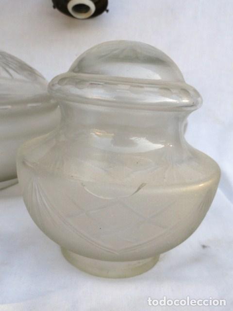 Antig&uuml;edades: L&Aacute;MPARA DE CRISTAL DESMONTADA 5 BRAZOS. - Foto 11