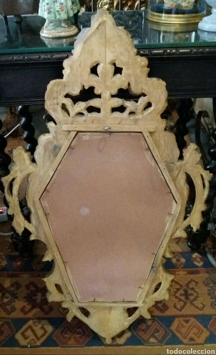 Antig&uuml;edades: ANTIGUA CORNICOPIA DE MADERA EN ORO FINO - Foto 5