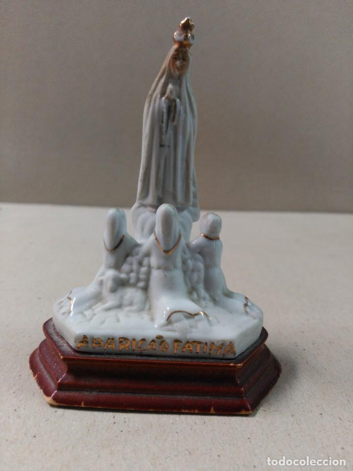 Antig&uuml;edades: VIRGEN DE FATIMA EN PORCELANA BISCUIT - Foto 2