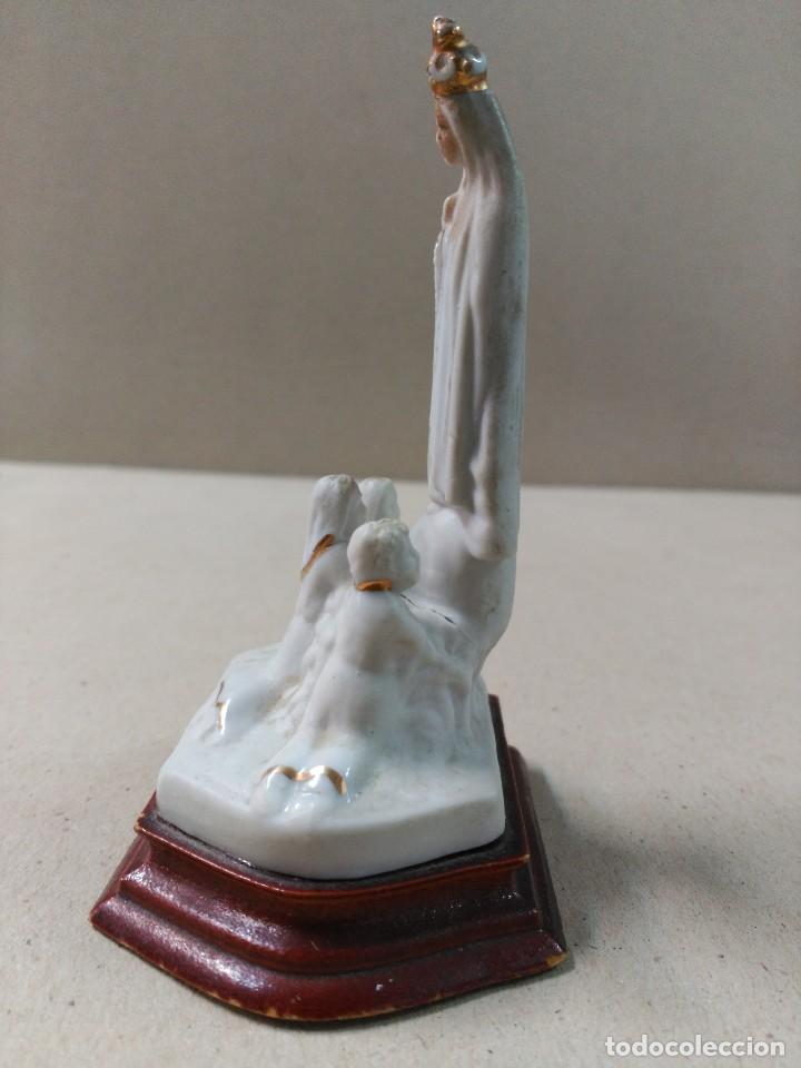 Antig&uuml;edades: VIRGEN DE FATIMA EN PORCELANA BISCUIT - Foto 4