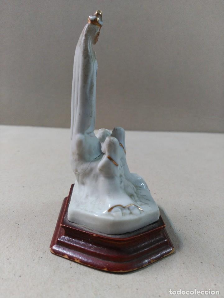 Antig&uuml;edades: VIRGEN DE FATIMA EN PORCELANA BISCUIT - Foto 6