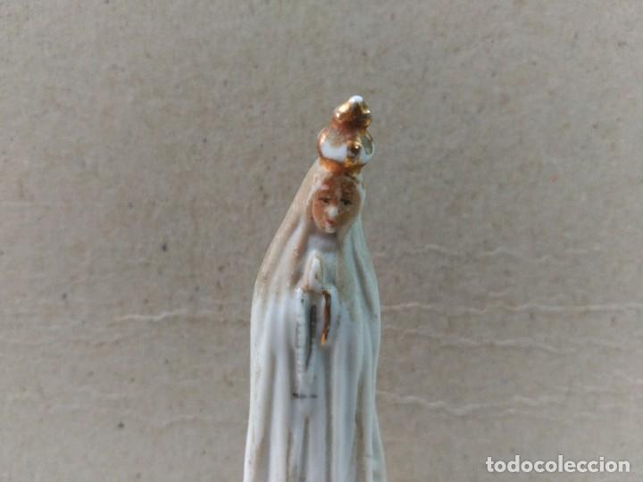 Antig&uuml;edades: VIRGEN DE FATIMA EN PORCELANA BISCUIT - Foto 9