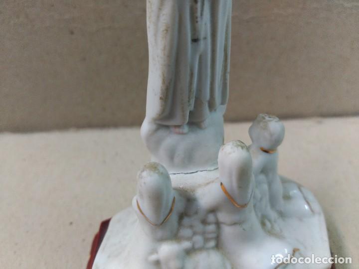 Antig&uuml;edades: VIRGEN DE FATIMA EN PORCELANA BISCUIT - Foto 13