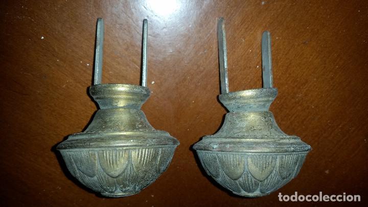 Antig&uuml;edades: 2  REMATES  PARA BARRA DE CORTINAS - Foto 3