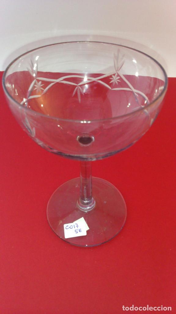 Antig&uuml;edades: COPA DE CHAMPAGNE CRISTAL AHUMADO - Foto 1