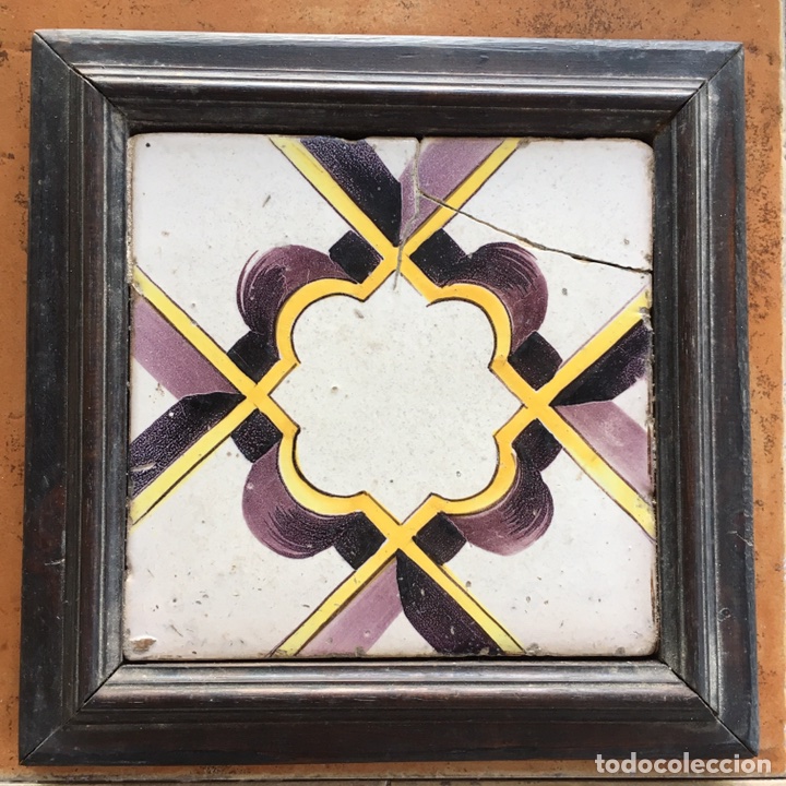 Antig&uuml;edades: AZULEJO VALENCIANO DEL SIGLO XIX - Foto 1