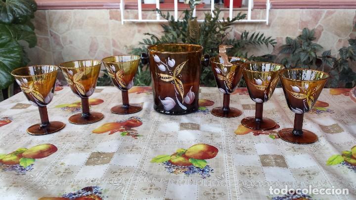 Antig&uuml;edades: antiguo juego de cubitera y copas - Foto 1