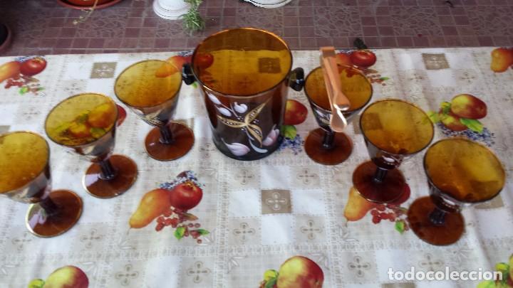 Antig&uuml;edades: antiguo juego de cubitera y copas - Foto 2