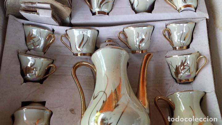 Antig&uuml;edades: antiguo juego de cafe a estrenar - Foto 2