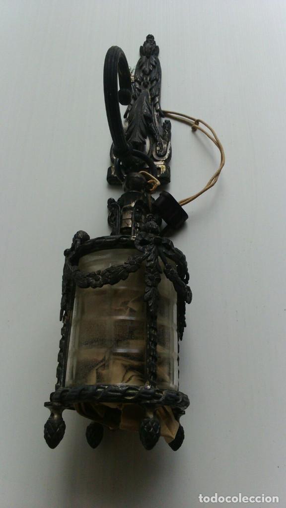 Antig&uuml;edades: FAROLITO DE METAL - Foto 1