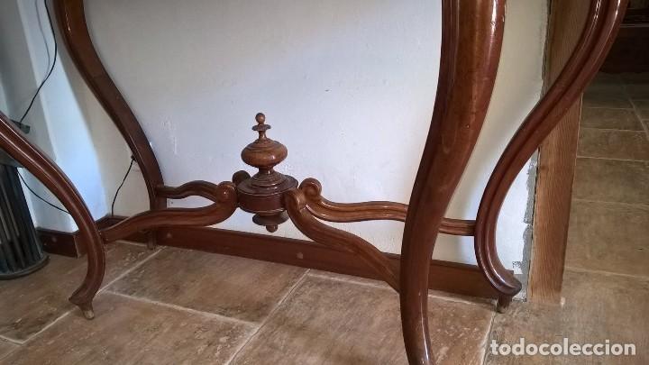 Antig&uuml;edades: Consola isabelina 1830 caoba - Foto 3