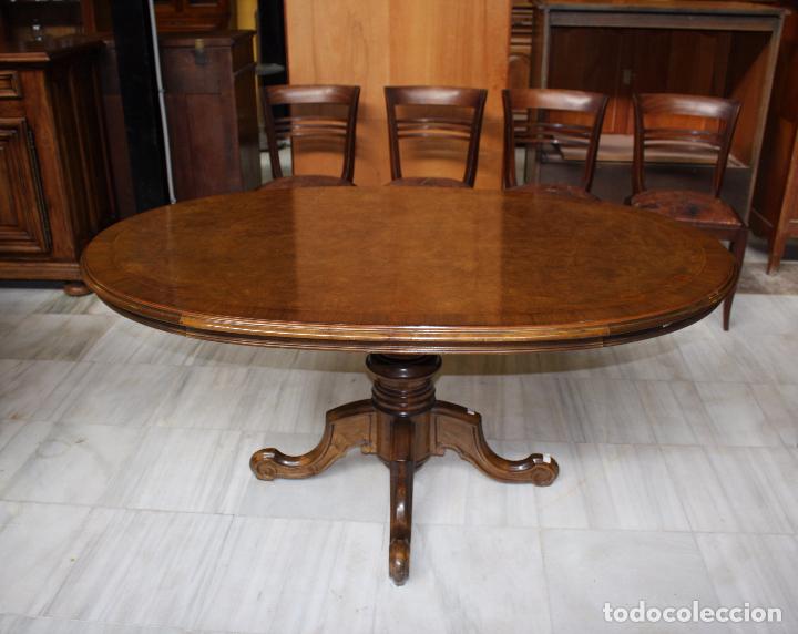 Antig&uuml;edades: MESA INGLESA, PARA COMEDOR, EN NOGAL REF.4325 - Foto 7