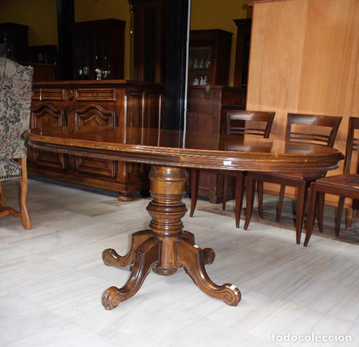 Antig&uuml;edades: MESA INGLESA, PARA COMEDOR, EN NOGAL REF.4325 - Foto 8