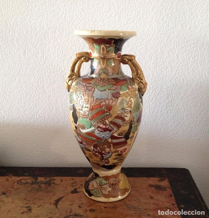 Antigüedades: Precioso jarrón cerámica japonesa - Foto 1 - 90089636