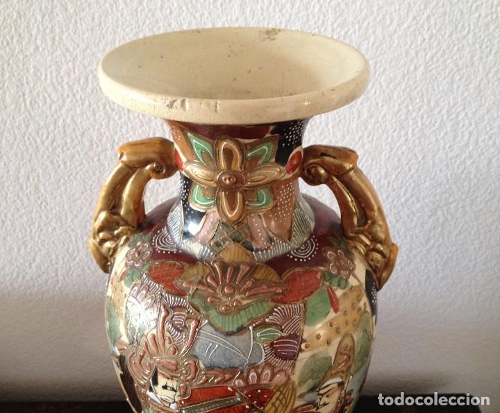 Antigüedades: Precioso jarrón cerámica japonesa - Foto 3 - 90089636