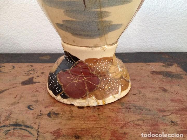 Antigüedades: Precioso jarrón cerámica japonesa - Foto 9 - 90089636