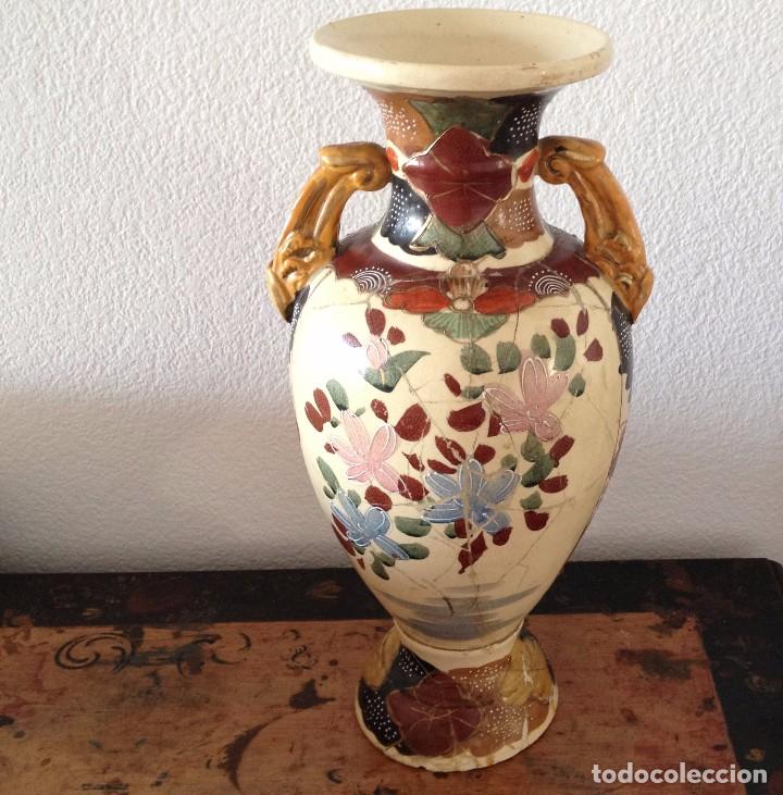 Antigüedades: Precioso jarrón cerámica japonesa - Foto 10 - 90089636