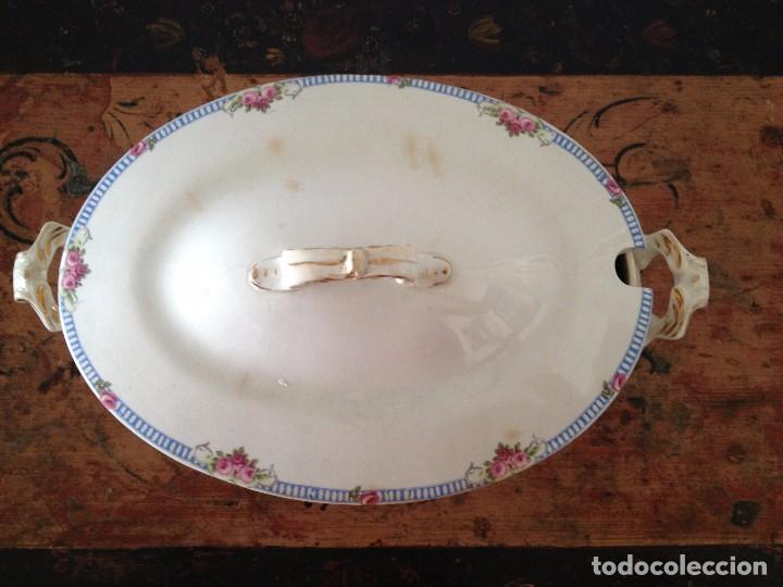 Antig&uuml;edades: Antigua sopera de cer&aacute;mica - Foto 2