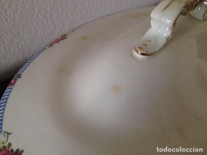 Antig&uuml;edades: Antigua sopera de cer&aacute;mica - Foto 4