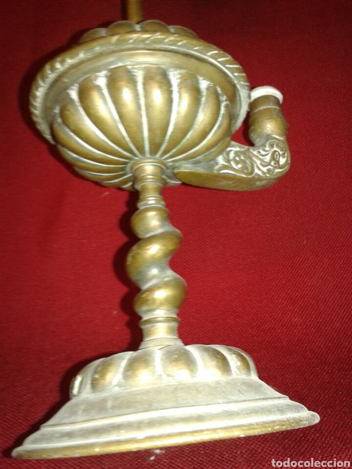 Antig&uuml;edades: LAMPARA BRONCE - Foto 7