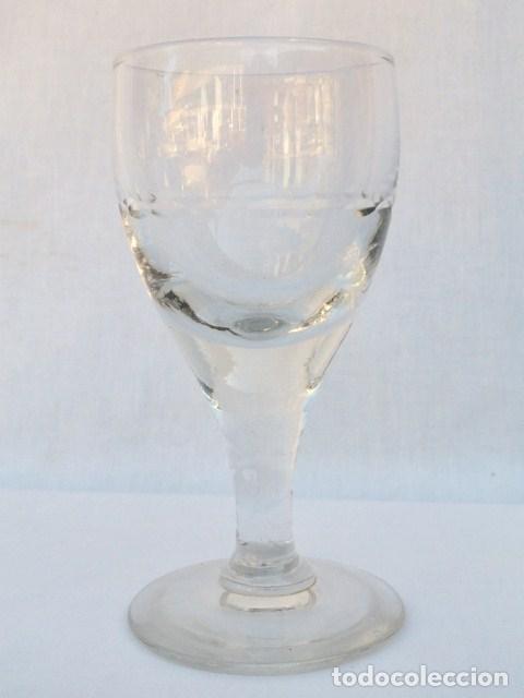 Antig&uuml;edades: 5 ANTIGUAS COPAS DE CRISTAL. - Foto 3
