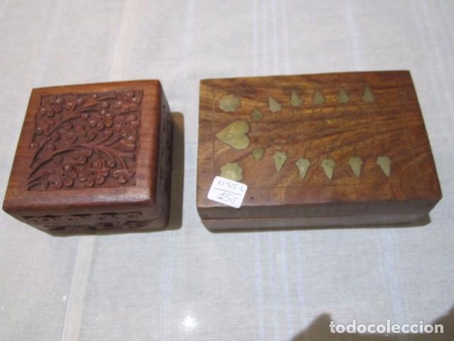Antig&uuml;edades: 2 bonitas cajas joyero de madera. - Foto 1