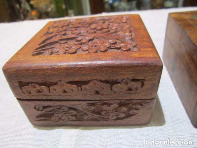 Antig&uuml;edades: 2 bonitas cajas joyero de madera. - Foto 2