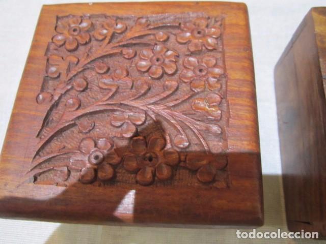Antig&uuml;edades: 2 bonitas cajas joyero de madera. - Foto 3
