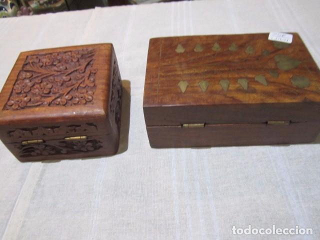Antig&uuml;edades: 2 bonitas cajas joyero de madera. - Foto 5