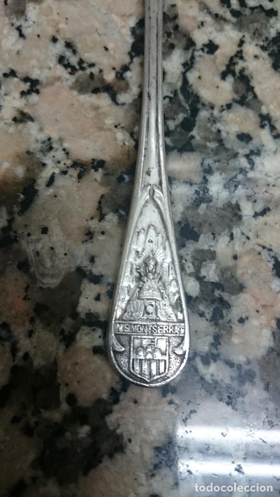 Antig&uuml;edades: TENEDOR DE PLATA VIRGEN DE MONTSERRAT - Foto 2