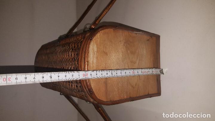 Antig&uuml;edades: ANTIGUO BOLSO MIMBRE - Foto 7