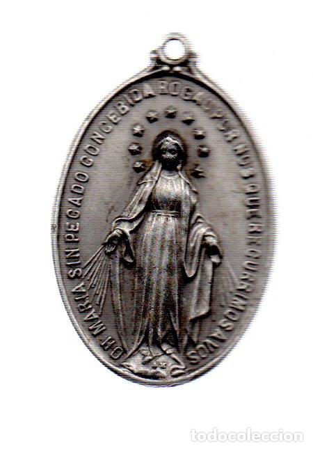 Antig&uuml;edades: MEDALLA VIRGEN MARIA EN RELIEVE. - Foto 1