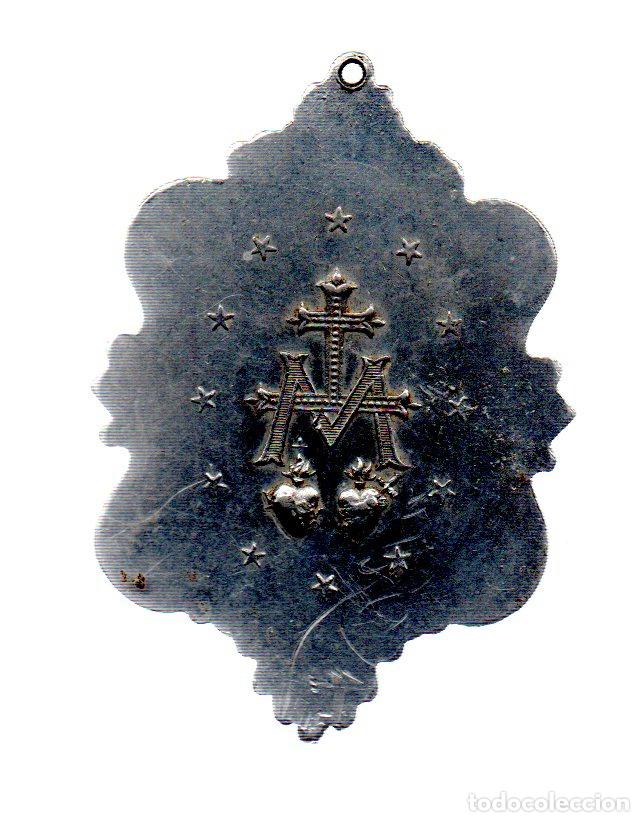 Antig&uuml;edades: MEDALLA EN RELIEVE DE LA VIRGEN MARIA - Foto 2
